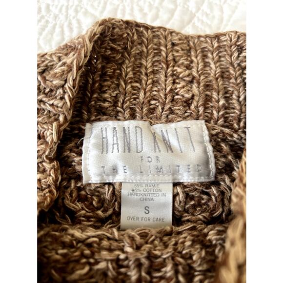 Vintage HAND KNIT for The Limited Chunky Knit Sweater - Women's size Small - Picture 5 of 6